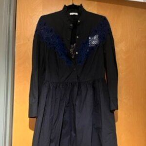 Sandro lace yoke dress